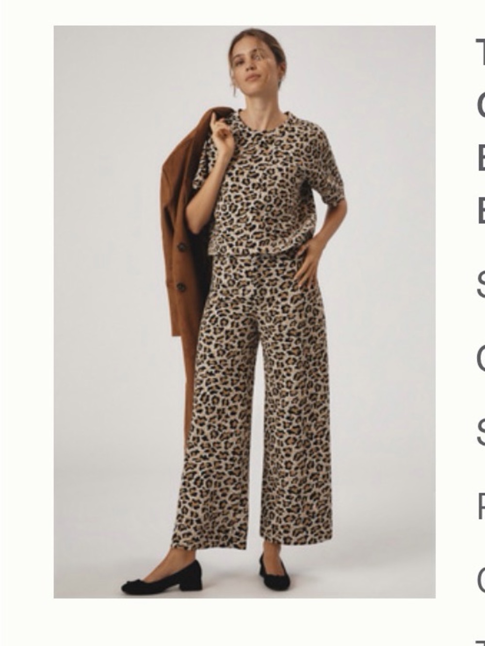 Maeve Ettie high rise crop wide leg pant
